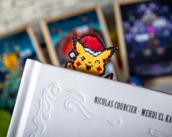 Handcrafted Christmas Pokémon Bookmark: Gift for book lovers and readers