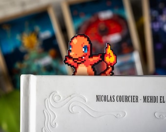 Handcrafted Charmander Bookmark: Gift for readers and book lovers