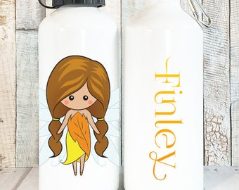 Personalized Kids Water Bottle, Personalized Fairy Gift for Girl, Custom Name Water Bottle Personalized Water Bottle Kids Fairy Art, 20 oz