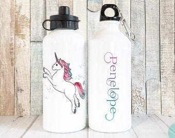 unicorn water bottle kids