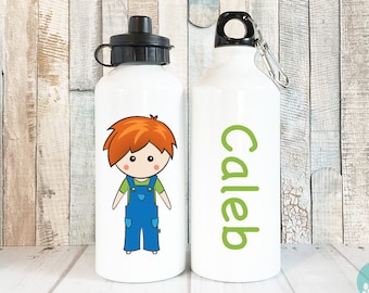 Water Bottles Personalized for Kids, Kids Cups with Names, Boys Personalized Gift for Kids Water Bottle Personalized Boy, 20 oz Aluminum