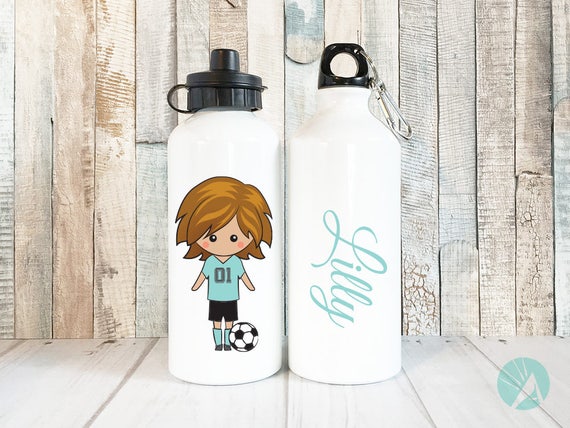 Soccer Personalized Water Bottle Girls, Personalized Soccer Gifts
