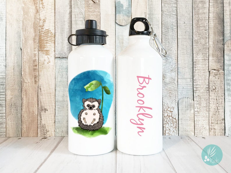 Personalized Kids Water Bottle, Cute Fox Water Bottle, Personalized Gifts for Kids, Personalized Water Bottle for Kids, 20 oz Aluminum image 4