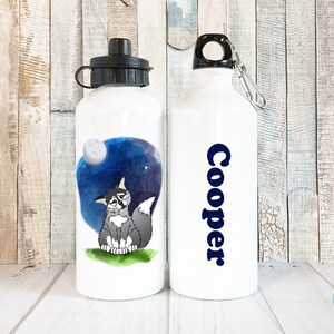 Personalized Kids Water Bottle, Cute Fox Water Bottle, Personalized Gifts for Kids, Personalized Water Bottle for Kids, 20 oz Aluminum image 3