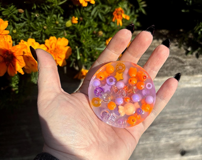 Purple/Orange Picky Pad - Sensory fun for anxiety + ADHD -Satisfying your urge to pick