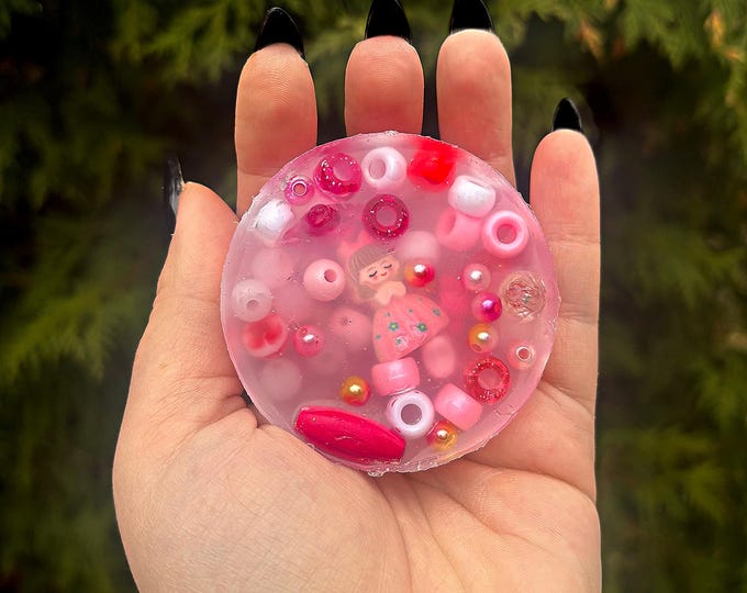 Gentle Petal (all pink) Picky Pad:  Sensory fun for anxiety + ADHD -Satisfying your urge to pick