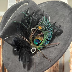 Betmar New York‎ Black Fedora Hat Rhinestone Crystal Accent Style Betmar New York Black Fedora Hat Rhinestone Crystal Accent  main image 4