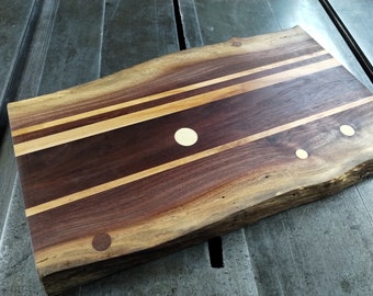 Live Edge Black Walnut Cutting Board - Sustainably harvested native hardwoods