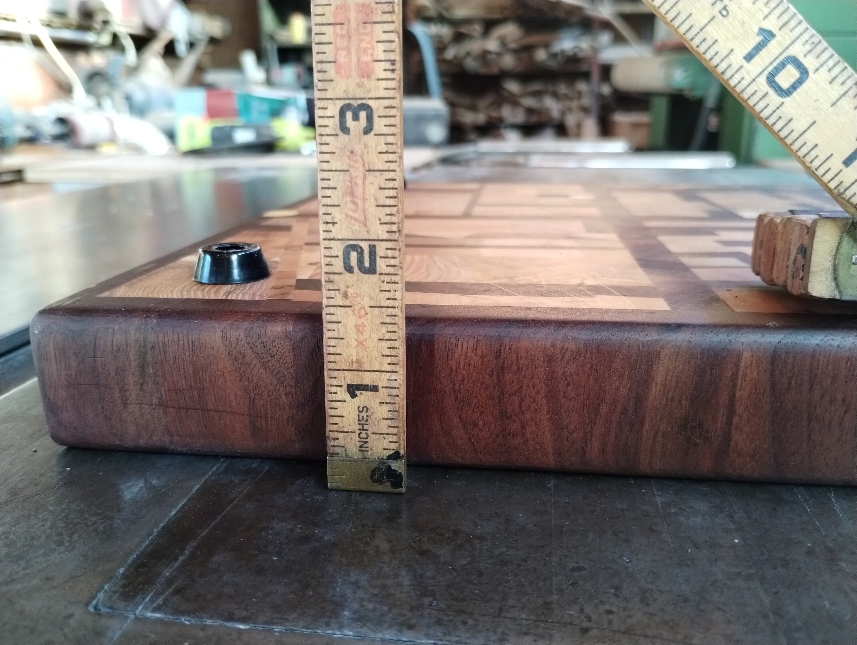 End Grain Crazy Quilt Cutting Board Sustainably Harvested Native Hardwoods Etsy