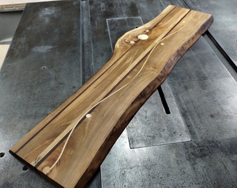 Live Edge Cherry Charcuterie Board - Long Table Runner Style - Sustainably harvested native hardwoods
