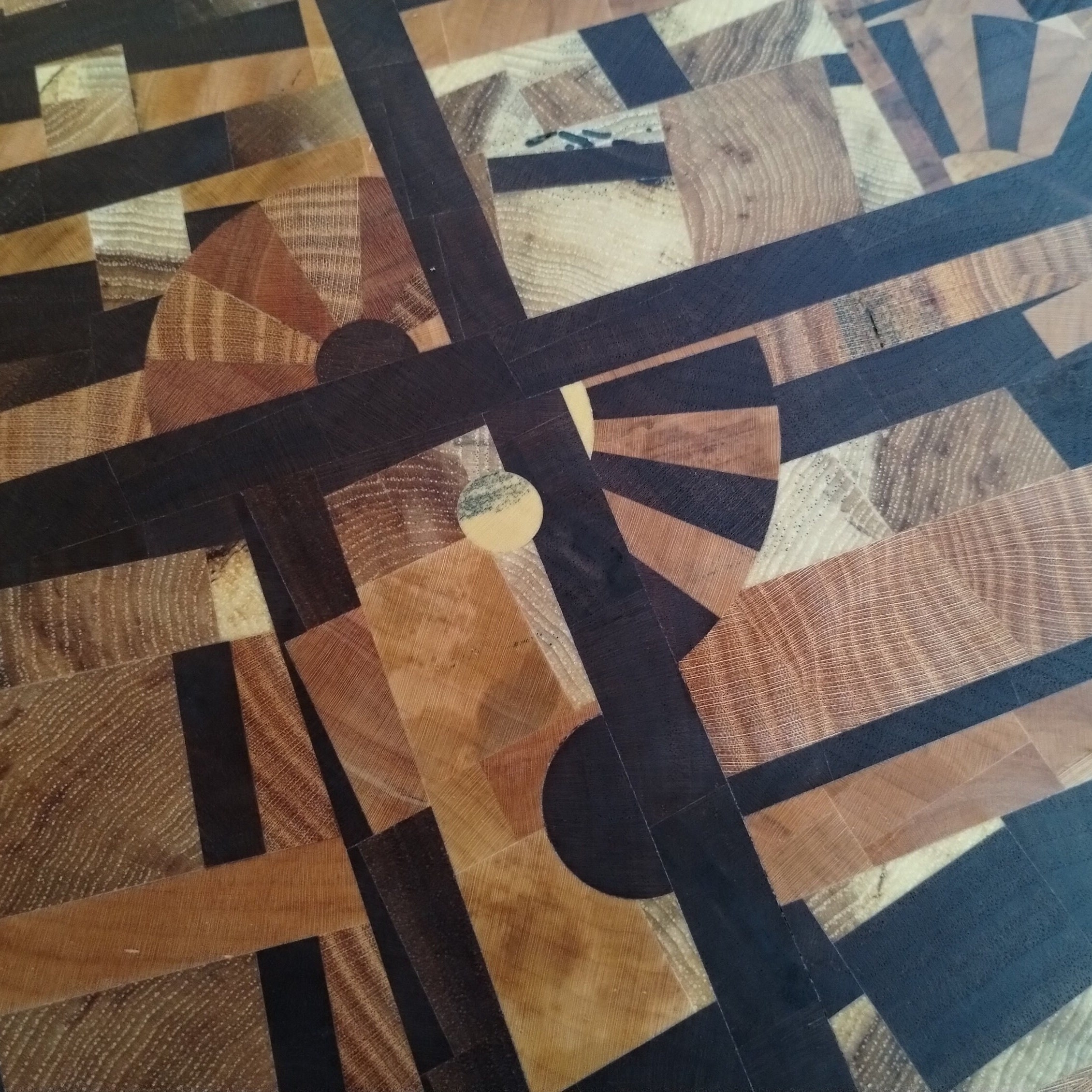 End Grain Crazy Quilt Cutting Board Sustainably Harvested Native