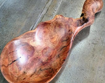 Live Edge Maple Bur Serving Spoon - Large - One of a Kind