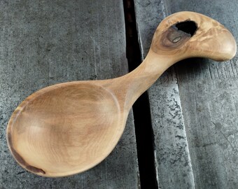 Live Edge Dogwood Coffee Scoop or Small Serving Spoon - One of a Kind