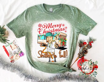 Vacation Eddie Christmas Bleached Tee Funny