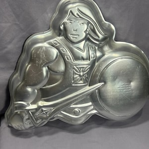Wilton Cake Pan DC Comics 1977 Vintage Baking Aluminum for Shaped Molded Cakes
