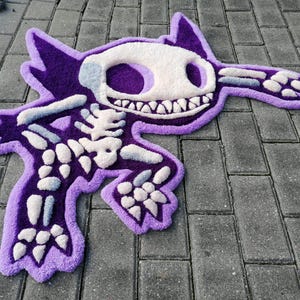 Pokémon Sableye handgjord specialanpassad skelett 3D tuftad matta