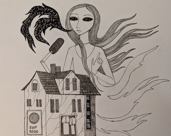 Original Drawing-"A Haunting". 2021.