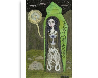 Matte Print-"Snow White In Her Glass Coffin"