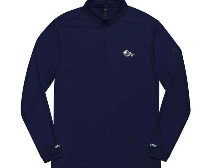 adidas® Gattar Quarter-Zip Pullover with Embroidered Logo, Perfect for Sports, Casual Wear, Gifts, Gym, and Outdoor Activities