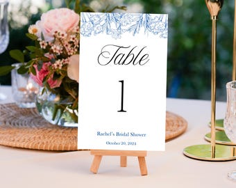 Algo azul antes de hacer los números de mesa: descarga instantánea