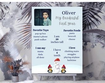 Señal de hito de Winter ONEderland