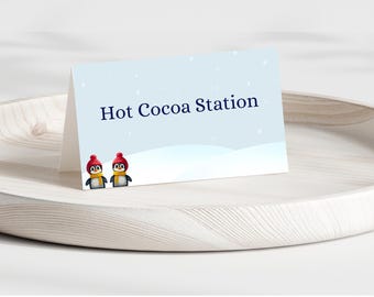 Carteles de comida de Winter ONEderland / Plantilla de Canva para carteles de comida: descarga instantánea