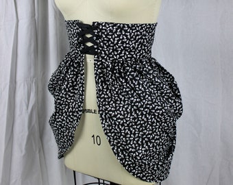 Skull Bustle, Skull Clothing, Halloween Costume