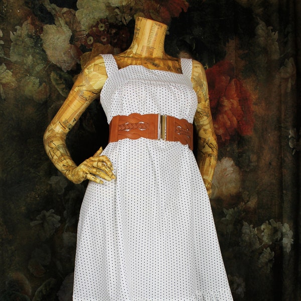 Spring Dress, Sundress, Polka Dot Dress, Womens Dress, Womens Summer Dress, Sleeveless Tunic, Tunic Dress