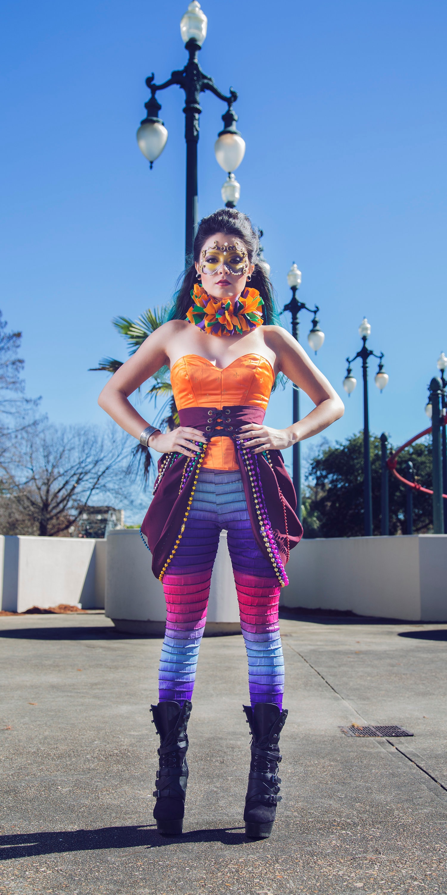 mardi gras outfit plus