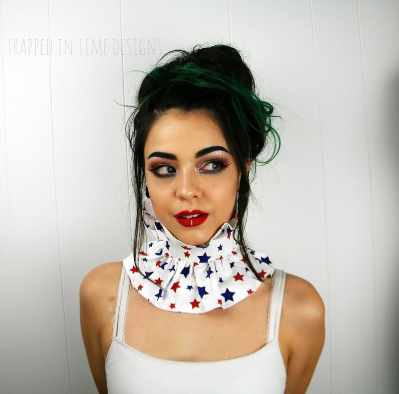 Ruffle Collar Stars Costume Red White and Blue Costume Etsy