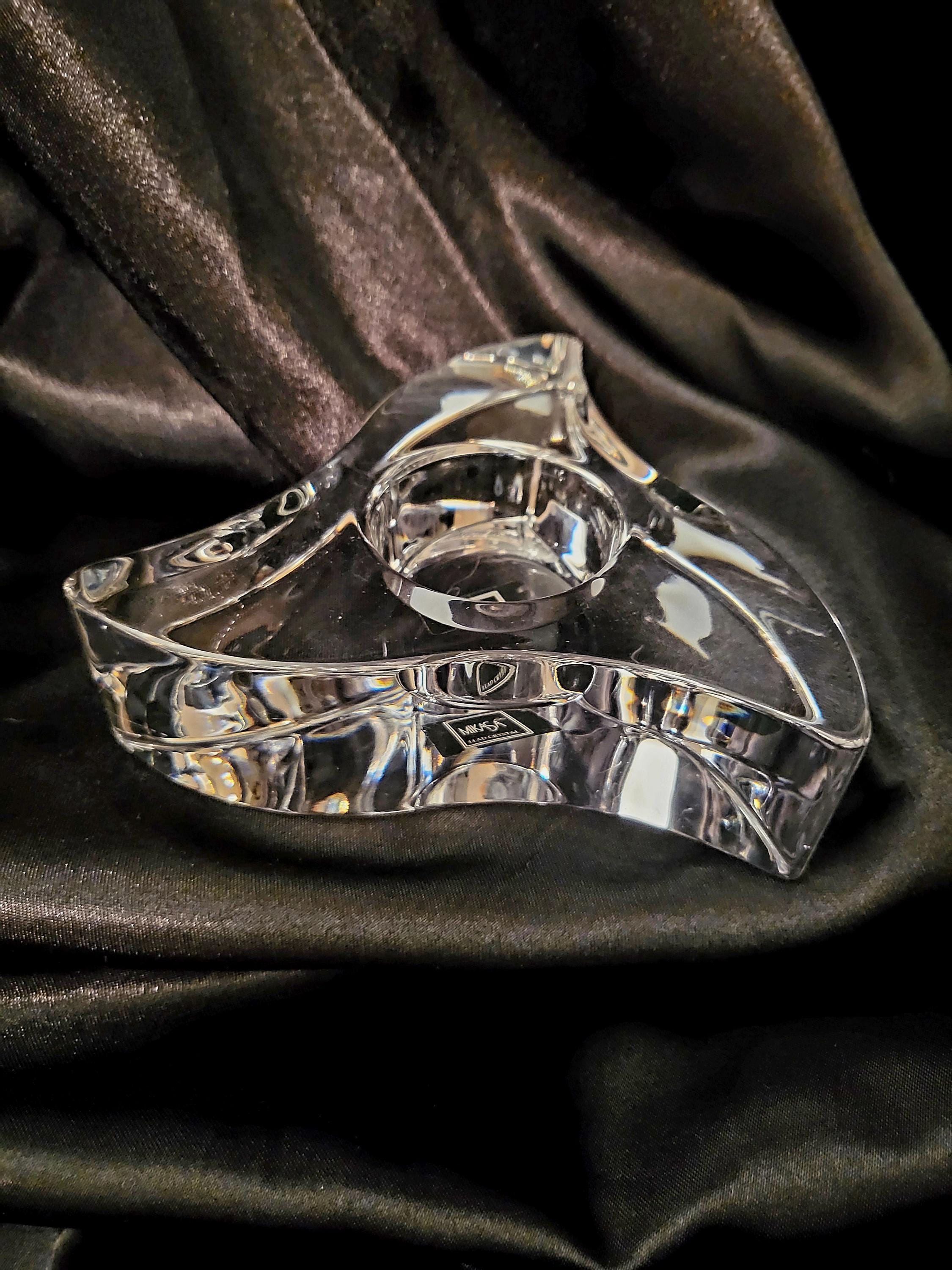 【美品】mikasa germanyクリスタル キャンドルスタンド レア Vintage Mikasa Lead Crystal 'waves' Votive/pillar Candle Holder - Etsy