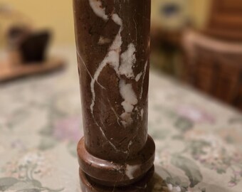Vintage Marble Vase/ Utensil Holder/Artist Brush Holder