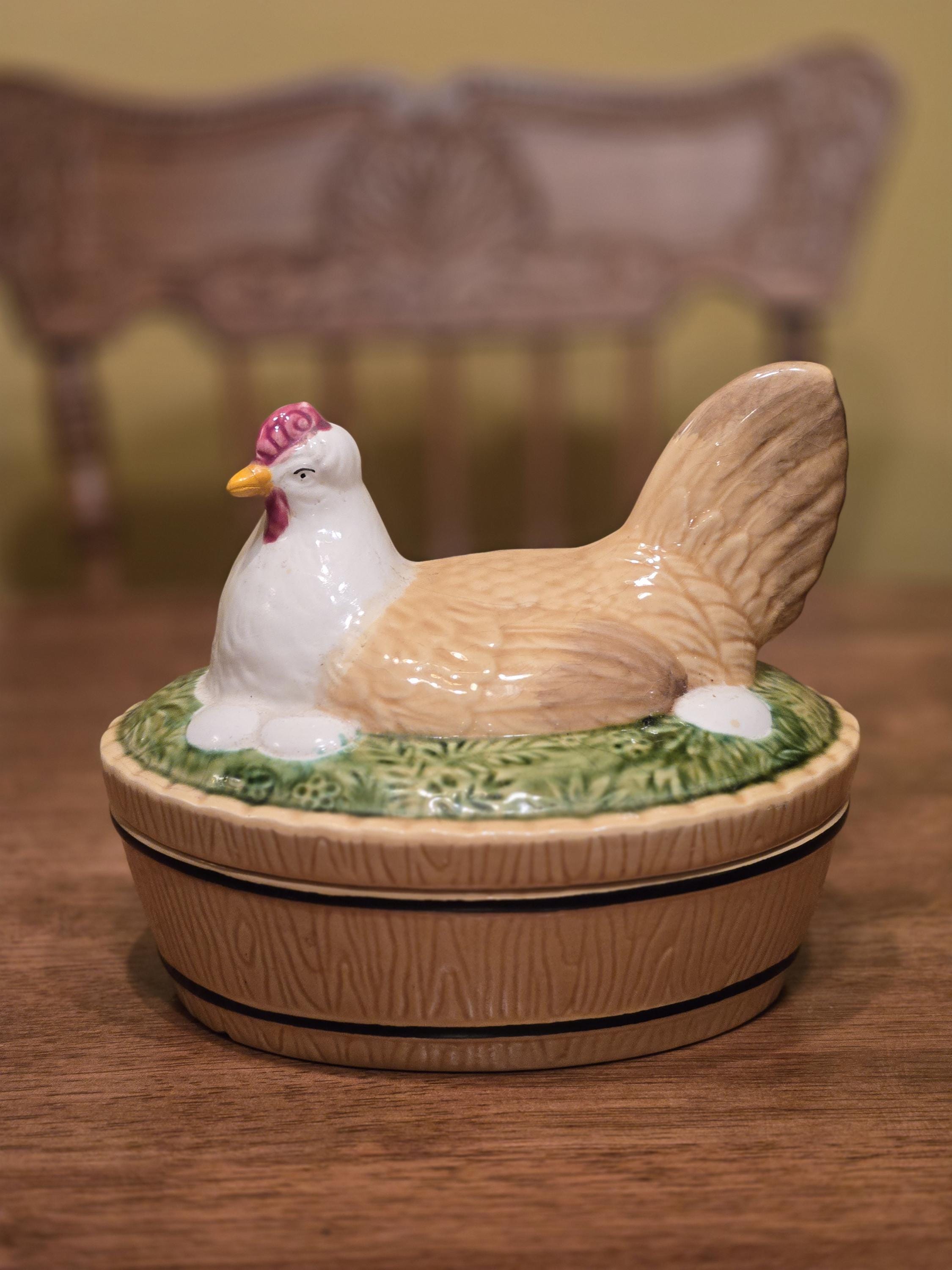 Ceramic Hen Vintage - Etsy
