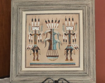 Native Navajo Sand Art Painting
