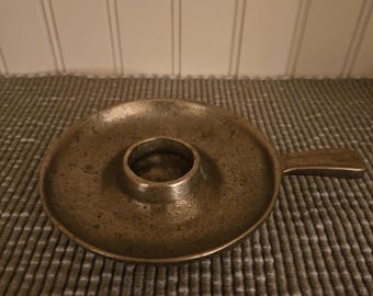 Antique Brass Chamberstick Candle holder