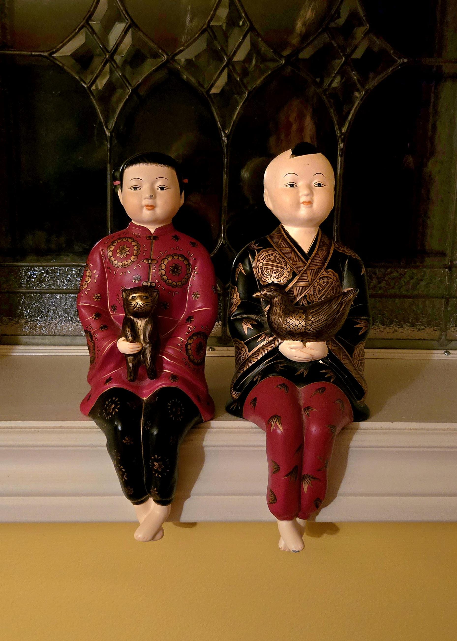 Chinese boy figurine - Etsy 日本