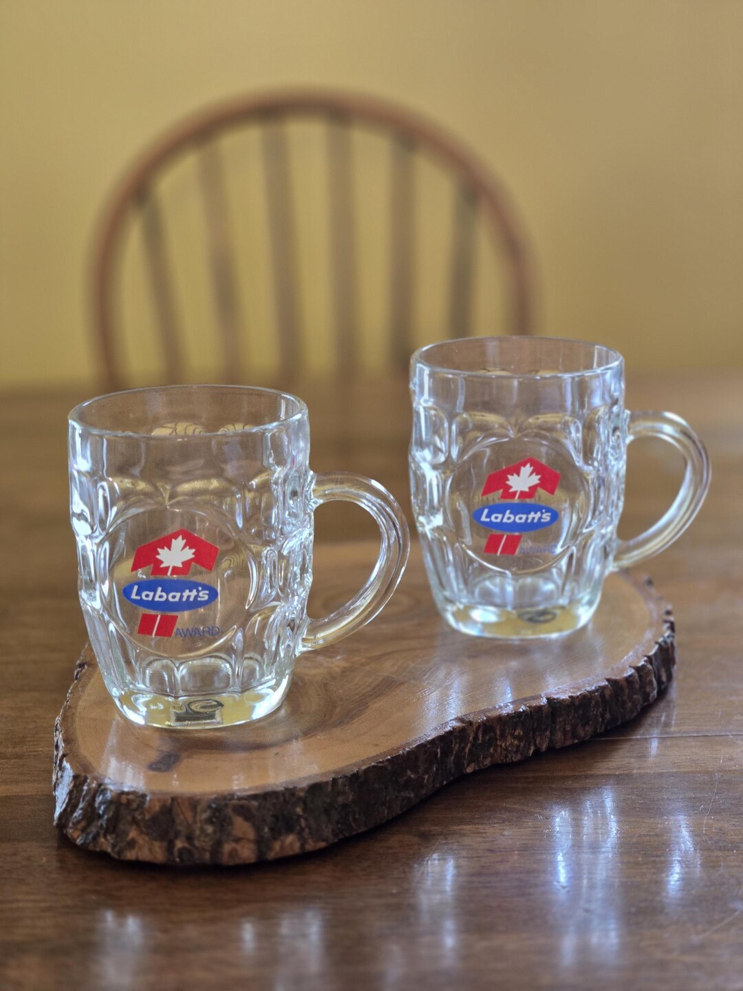 Pair of Vintage Glass Labatt's Awards Beer Mugs - Etsy