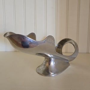 Vintage French Pewter Wine Bottle Holder