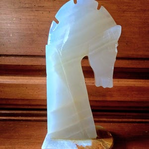 Onyx Horse Head Bookend