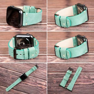 Engraved Leather Fitbit Watch Band, Versa/Sense, Unisex image 16