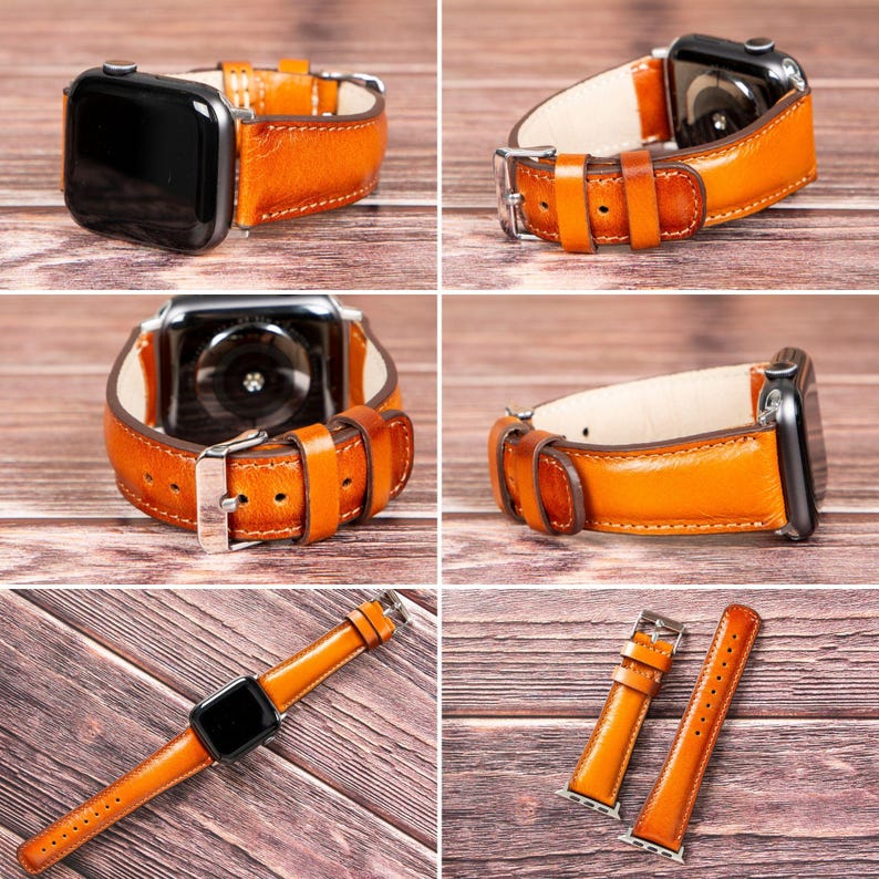 Engraved Leather Fitbit Watch Band, Versa/Sense, Unisex image 15