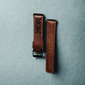 Genuine Leather Fitbit Versa Watch Band; Personalized Sense, Inspıre Unisex image 4