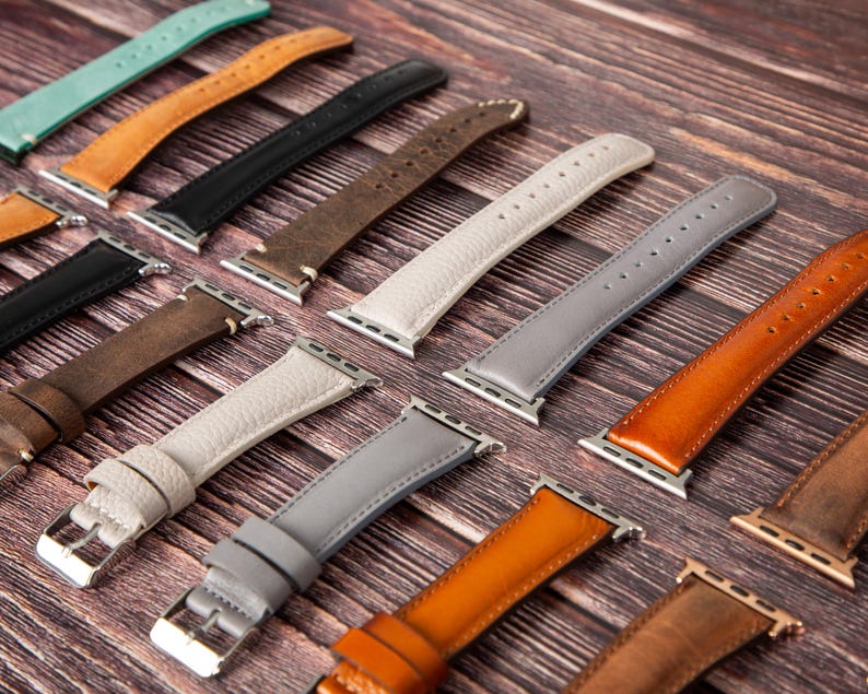 Engraved Leather Fitbit Watch Band, Versa/Sense, Unisex image 7