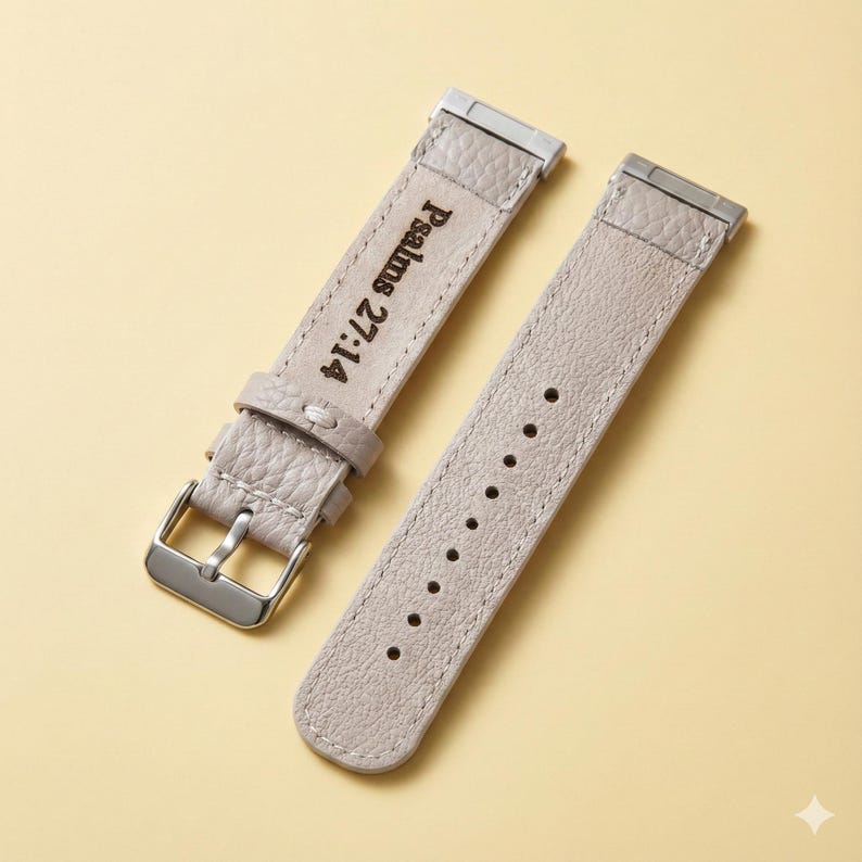 Genuine Leather Fitbit Versa Watch Band; Personalized Sense, Inspıre Unisex image 1
