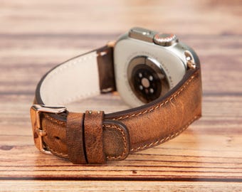 Personalized Leather Fitbit Band, Versa/Sense/Charge, Custom Engraved Strap