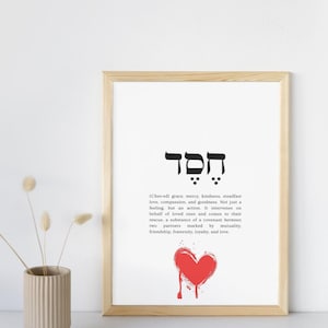 Digital biblical wall art print chesed