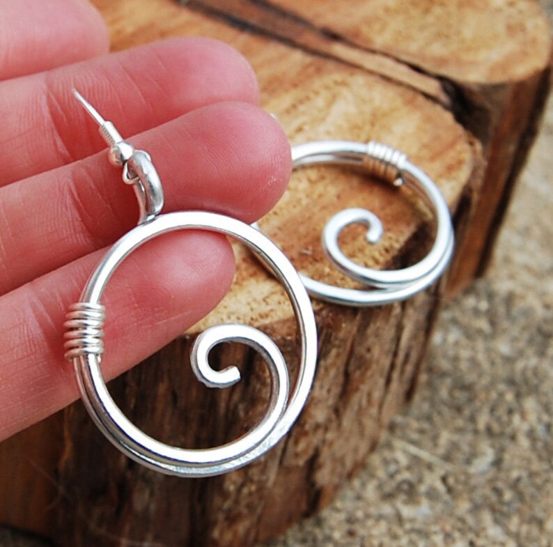 spiral earrings spiral earrings