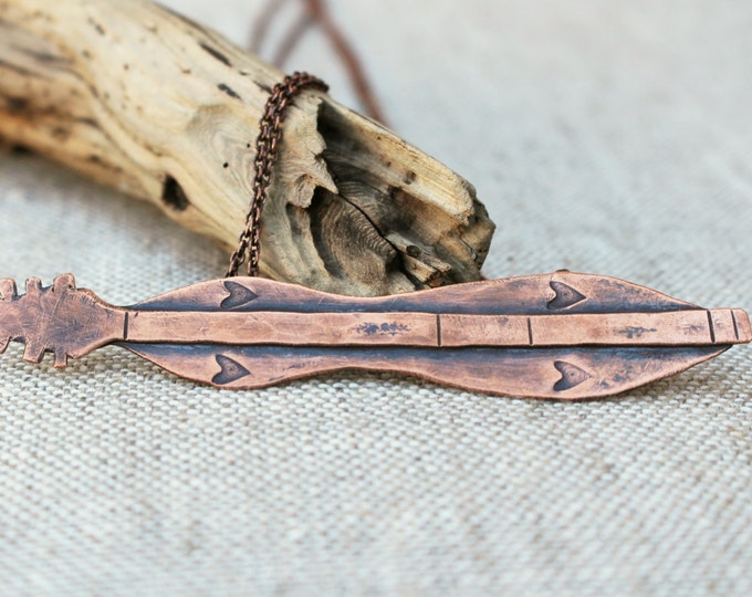 Mountain Dulcimer Necklace, Copper Etsy