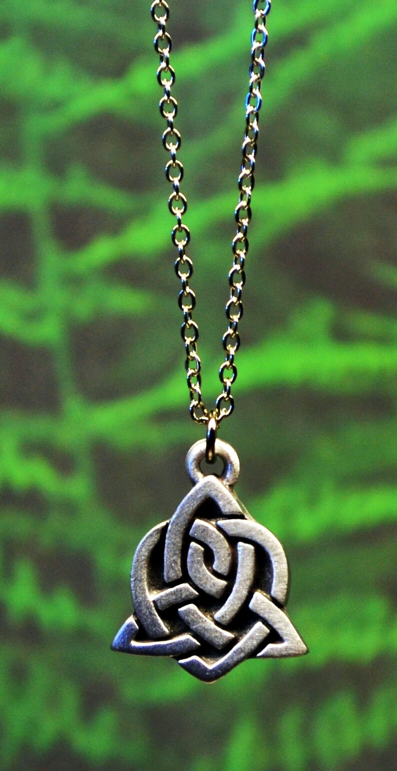 Celtic Sister Knot Necklace Celtic Jewelry Irish Jewelry Etsy