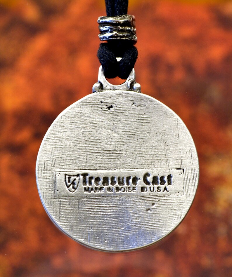 Heraldic Rampant Lion Pewter Jewelry with Your Choice of Color Lion Necklace Pendant Made in USA